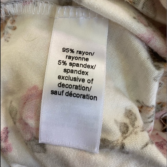 Floral cardigan with 3/4 sleeves and lace insert, size 0 - Picture 7 of 10